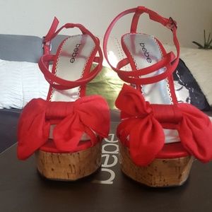 NIB Bebe Kali Bow Heels